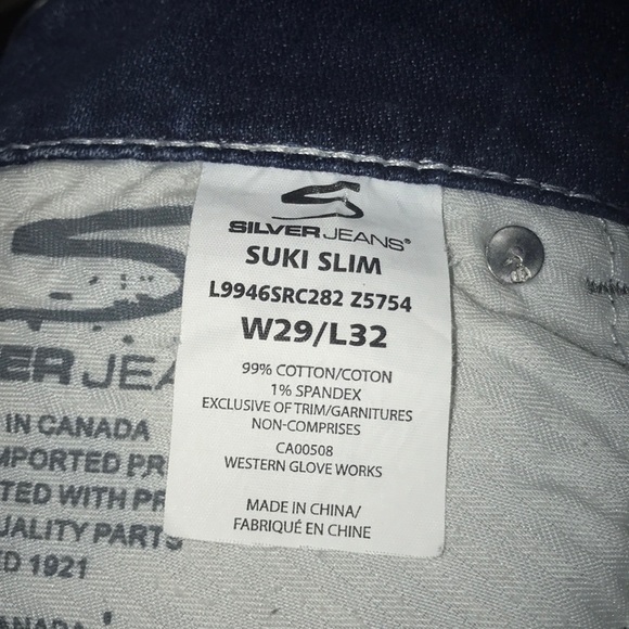 Silver Jeans W29/L32 Suki Slim - Picture 7 of 7